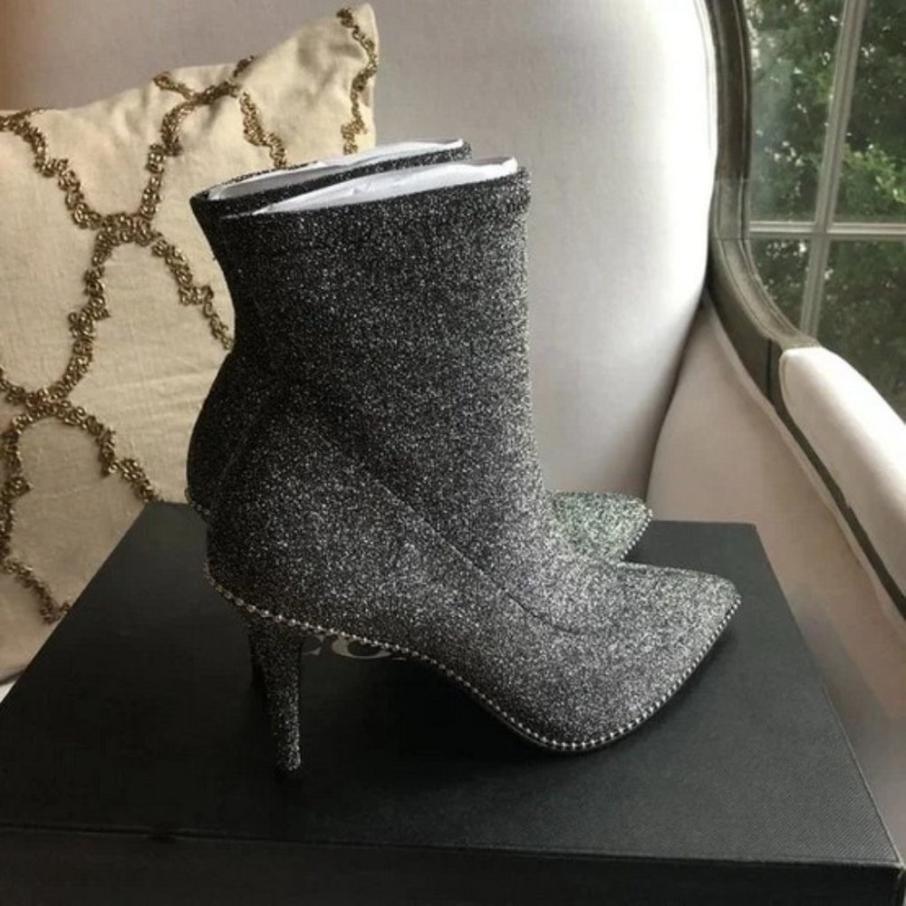 🖤 NEW Coach Metallic Knit Whitny Bootie 8.5